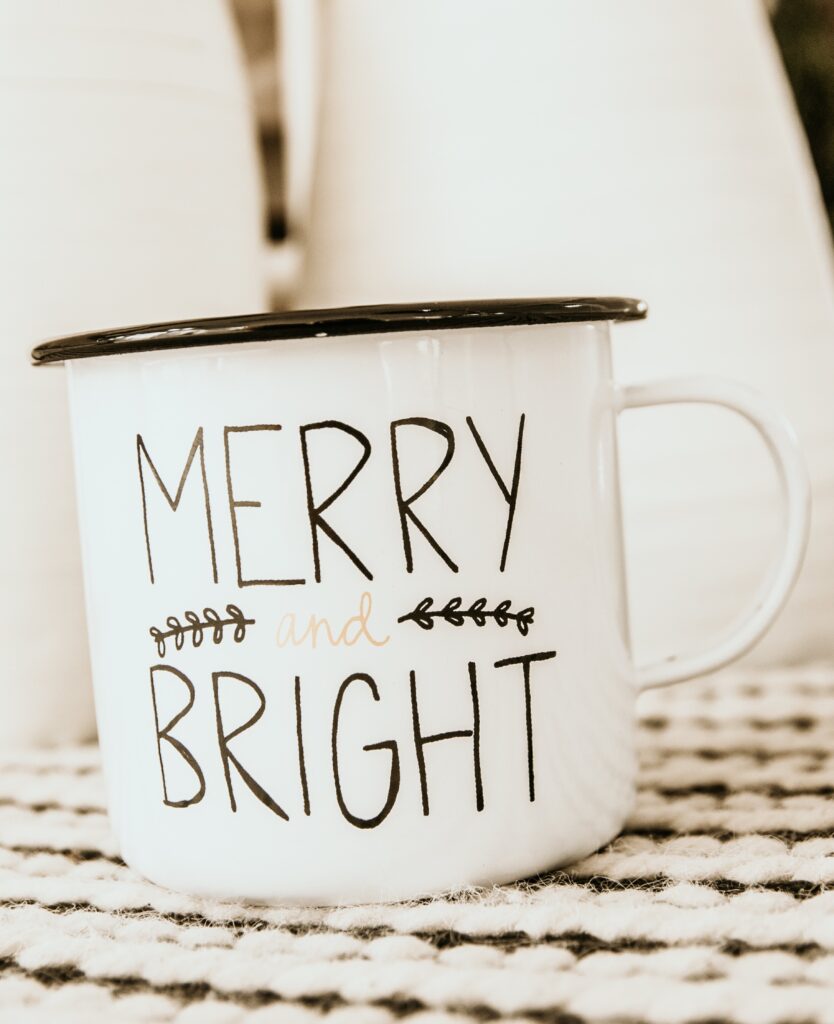 Merry and Bright coffee mug